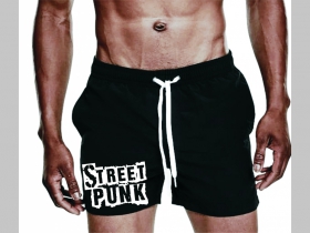 Street Punk  - plavky s mot&iacute;vom - plavkov&eacute; p&aacute;nske kraťasy s pohodlnou gumou v p&aacute;se a &scaron;n&uacute;rkou na dotiahnutie vhodn&eacute; aj ako klasick&eacute; kraťasy na voľn&yacute; čas